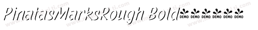 PinatasMarksRough Bold字体转换